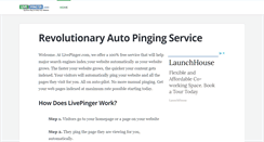 Desktop Screenshot of livepinger.com
