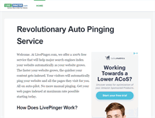 Tablet Screenshot of livepinger.com